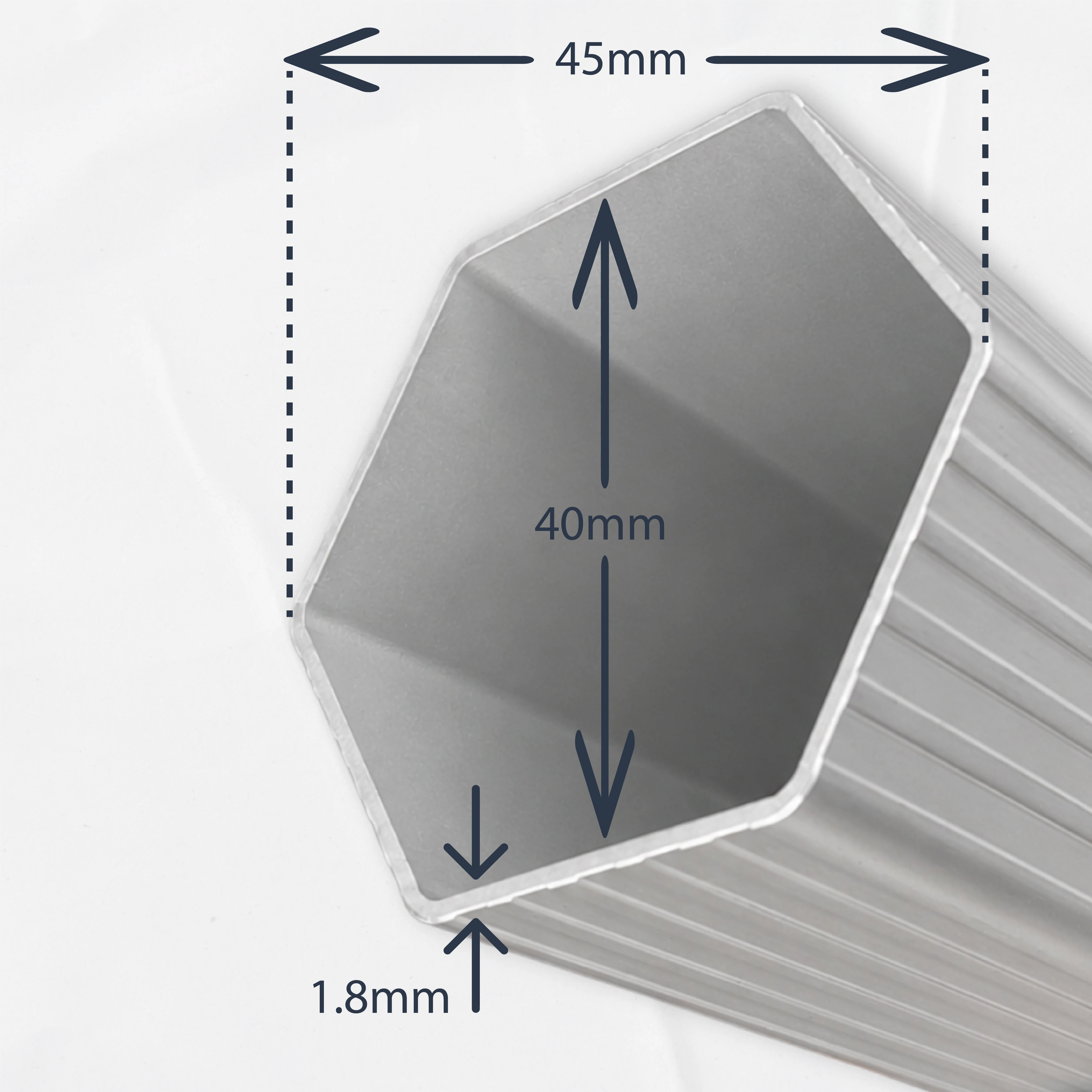 Columnas de la estructura 45MM - carpa plegable Modelo Medio