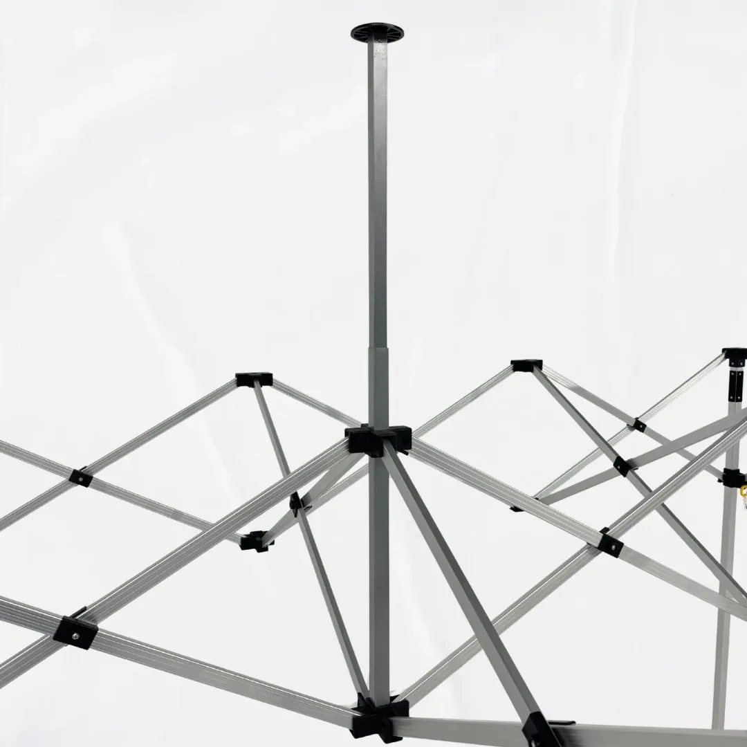 Mástil central reforzado y mecanismo de tijera - carpa plegable Modelo Básico
