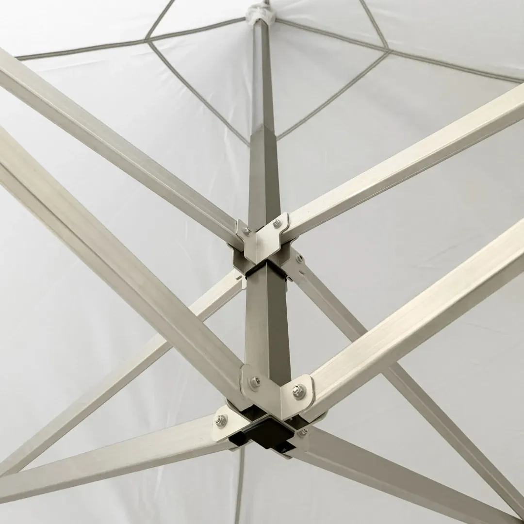 Mástil central reforzado y mecanismo de tijera - carpa plegable Modelo Superior