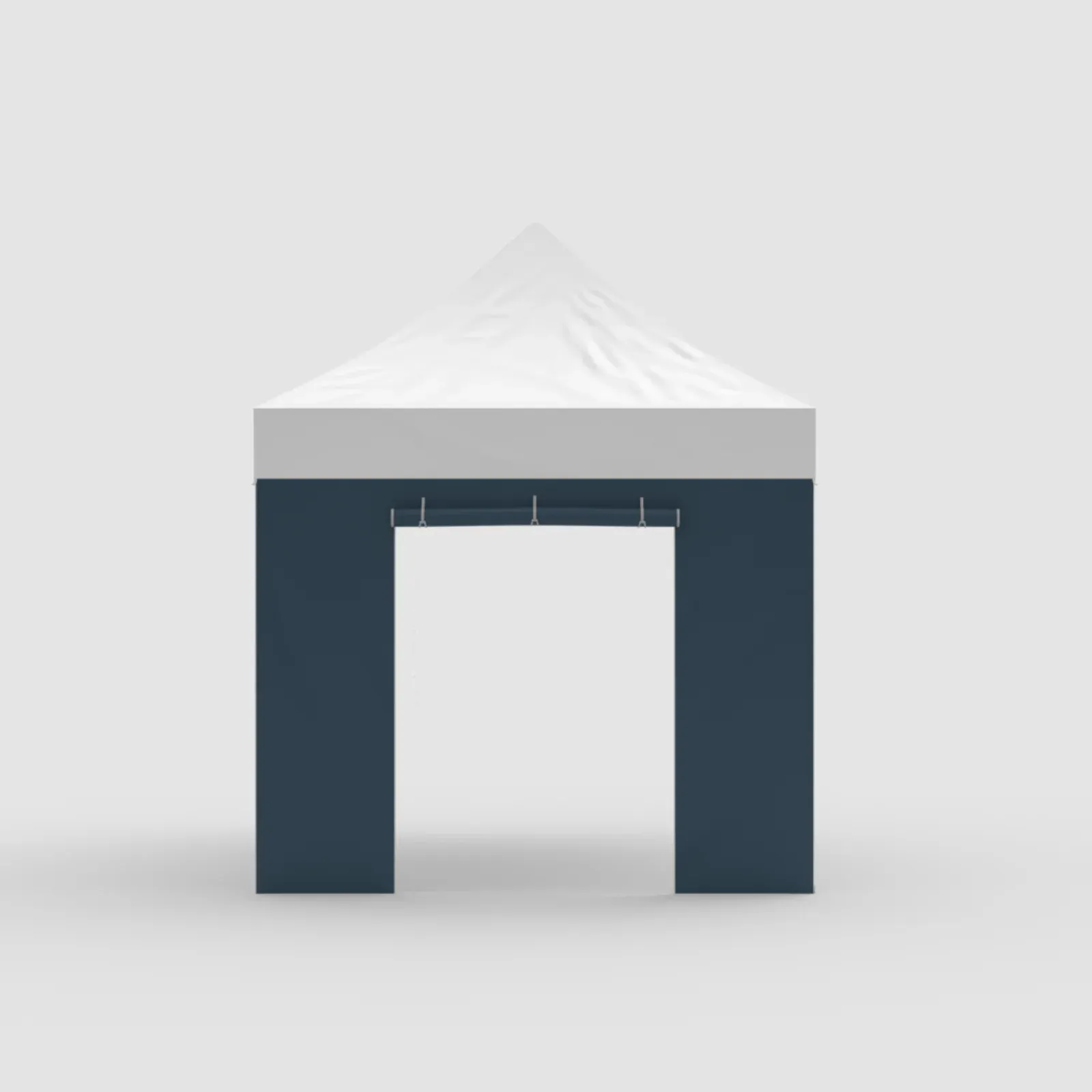 Cortina lateral con puerta para carpa plegable de 300g/m²