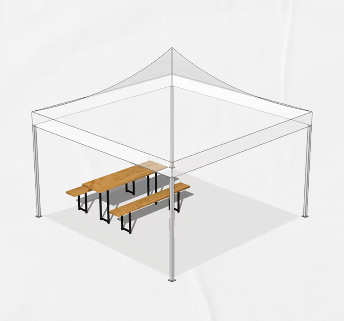 Capacidad de personas carpa plegable 2×2 m