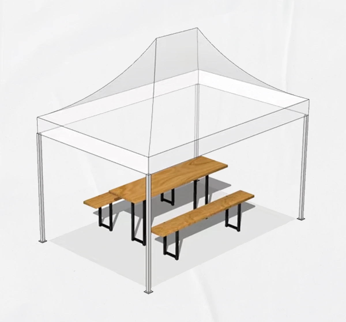 Capacidad de personas carpa plegable 3×2 m