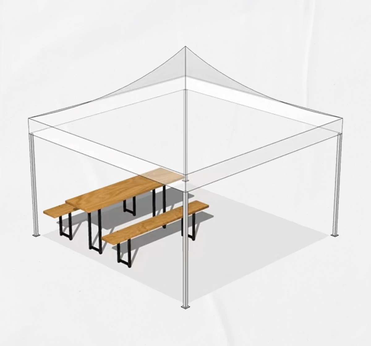 Capacidad de personas carpa plegable 3×3 m