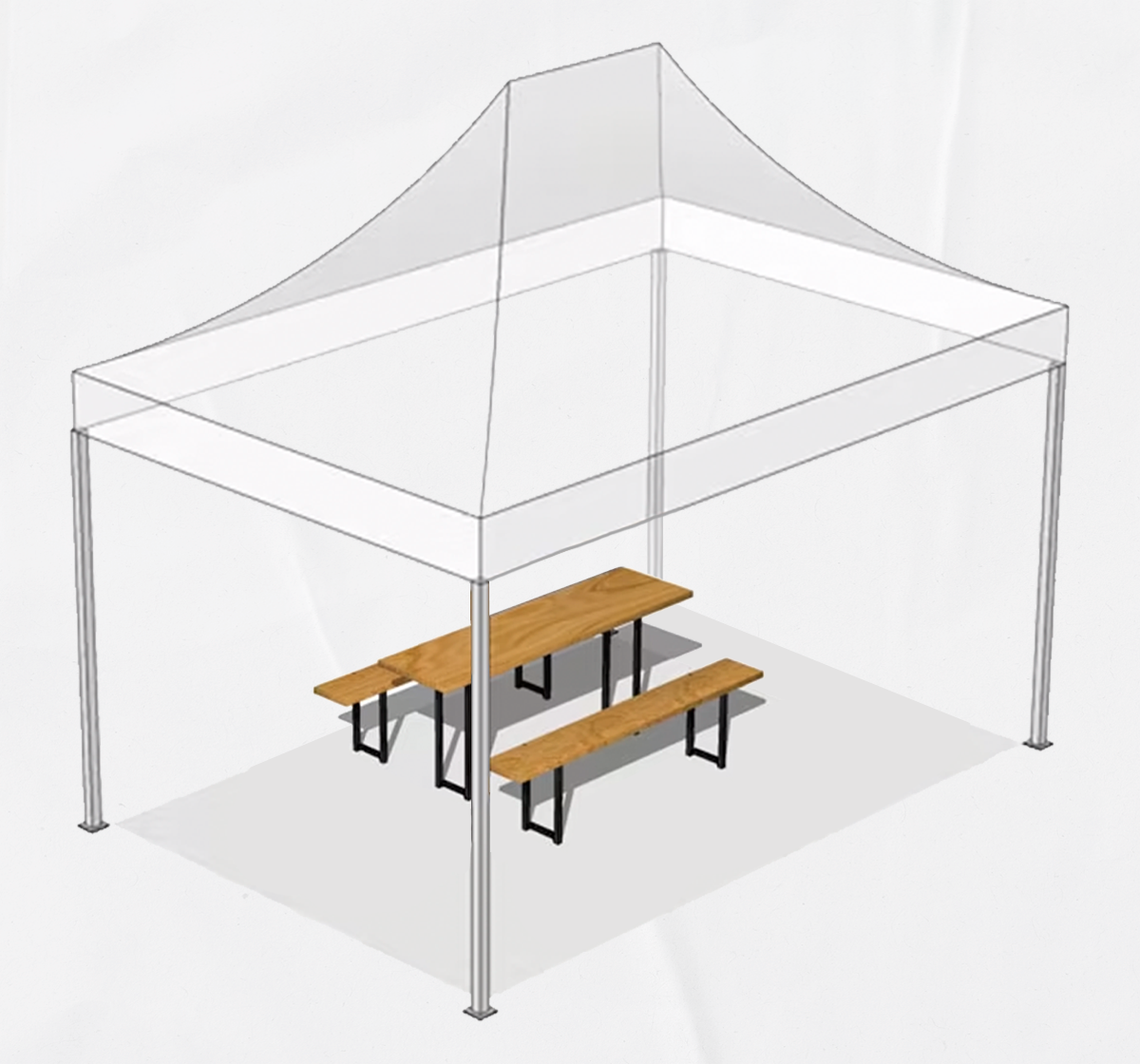 Capacidad de personas carpa plegable 4×2 m