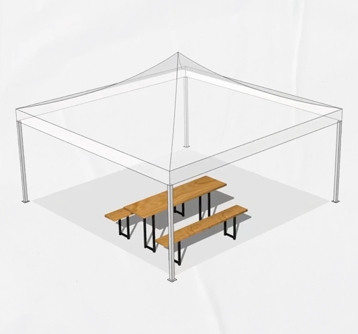 Capacidad de personas carpa plegable 4×4 m