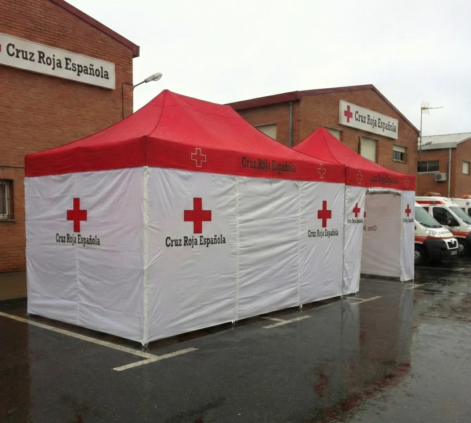 Carpas Cruz Roja para protección en emergencias