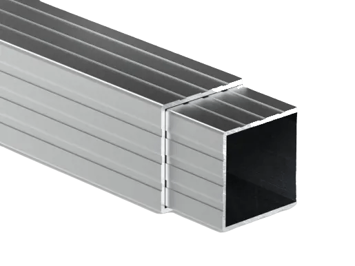 perfil tubo cuadrado carpa plegable aluminio 29mm